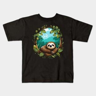 Lazy sloth Kids T-Shirt